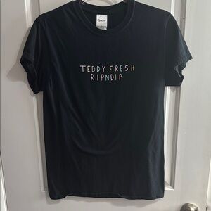 RIPNDIP X TeddyFresh Black Graphic Tee limited STAFF ONLY release